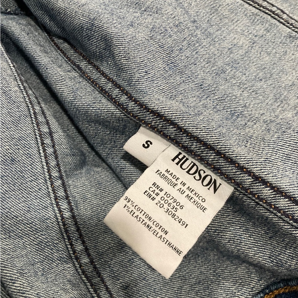 Hudson women’s small denim jean jacket - Picture 6 of 6